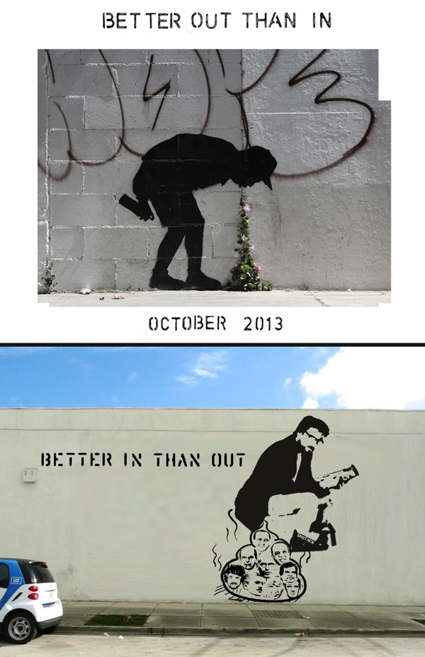 banksy-spoof-shotmcn-better-in-than-out-Better In Than Out - Spoof of Banksy's Project