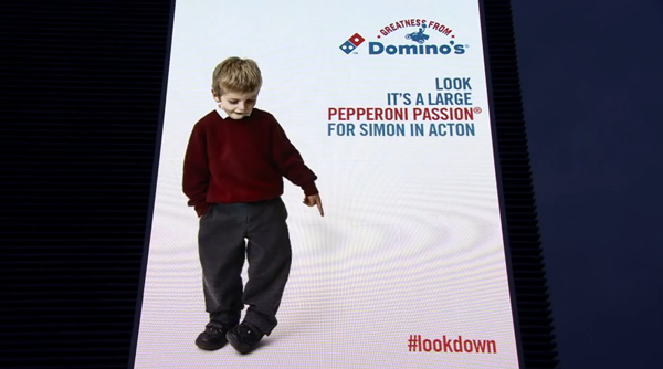 Domino’s Pizza Interactive Billboard - #Lookdown