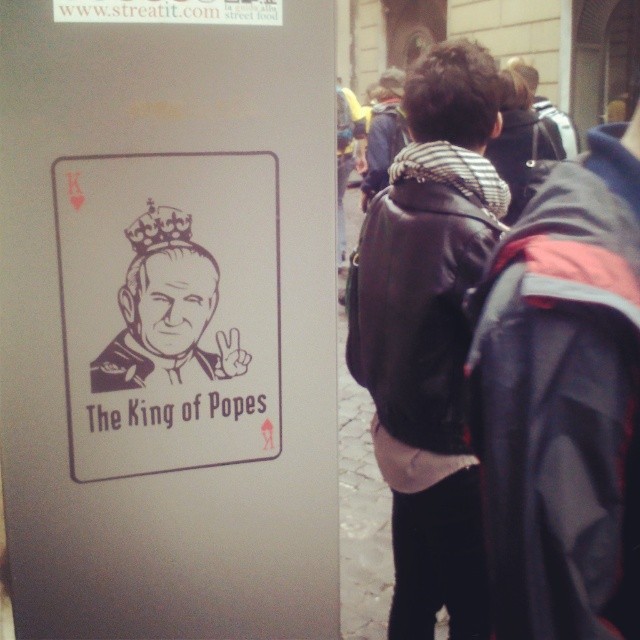 The King of Popes - Celebrating Canonization On the Street Rome 