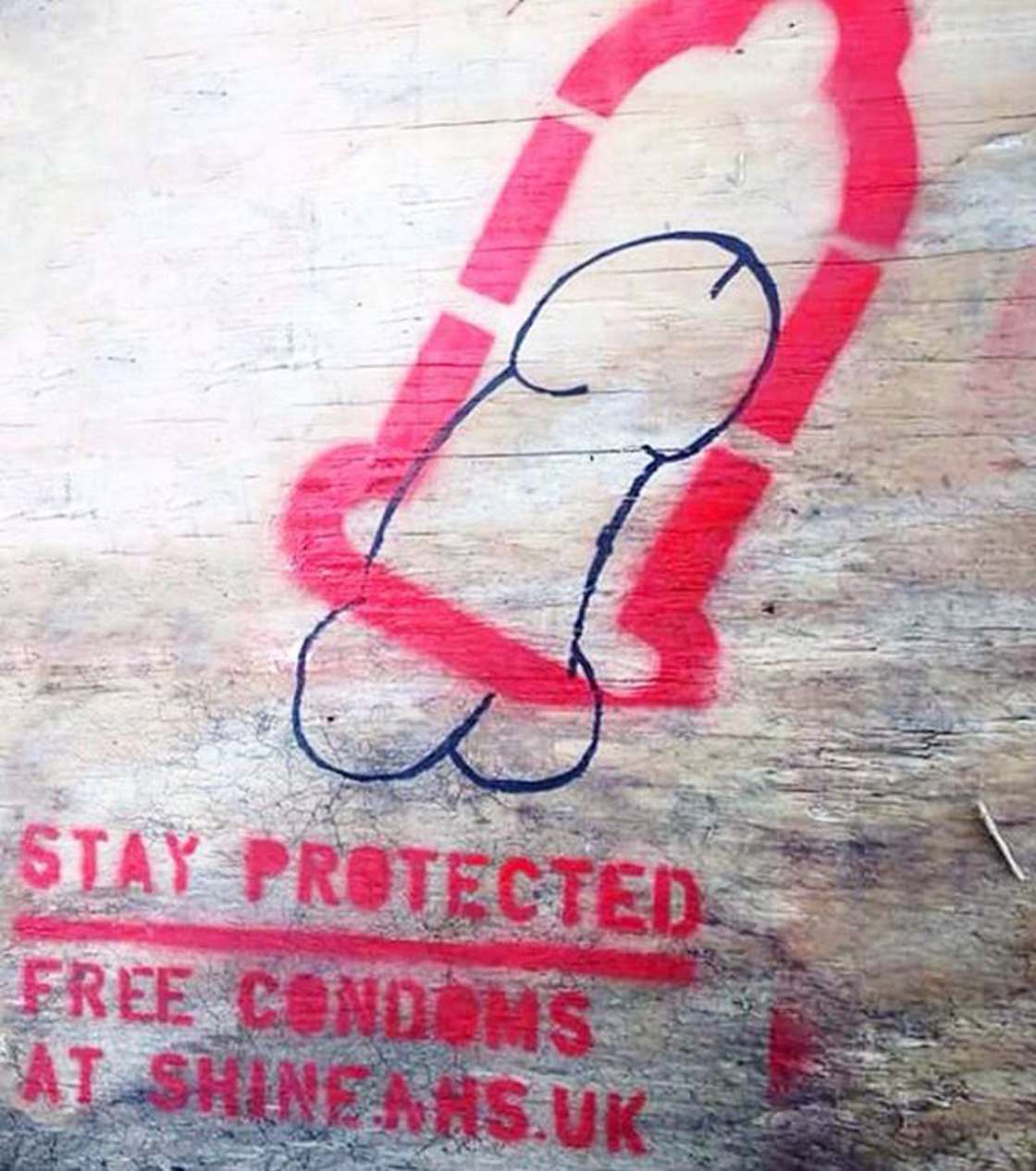 Stay Protected – Protecting Penises on Walls by Stencil Condoms